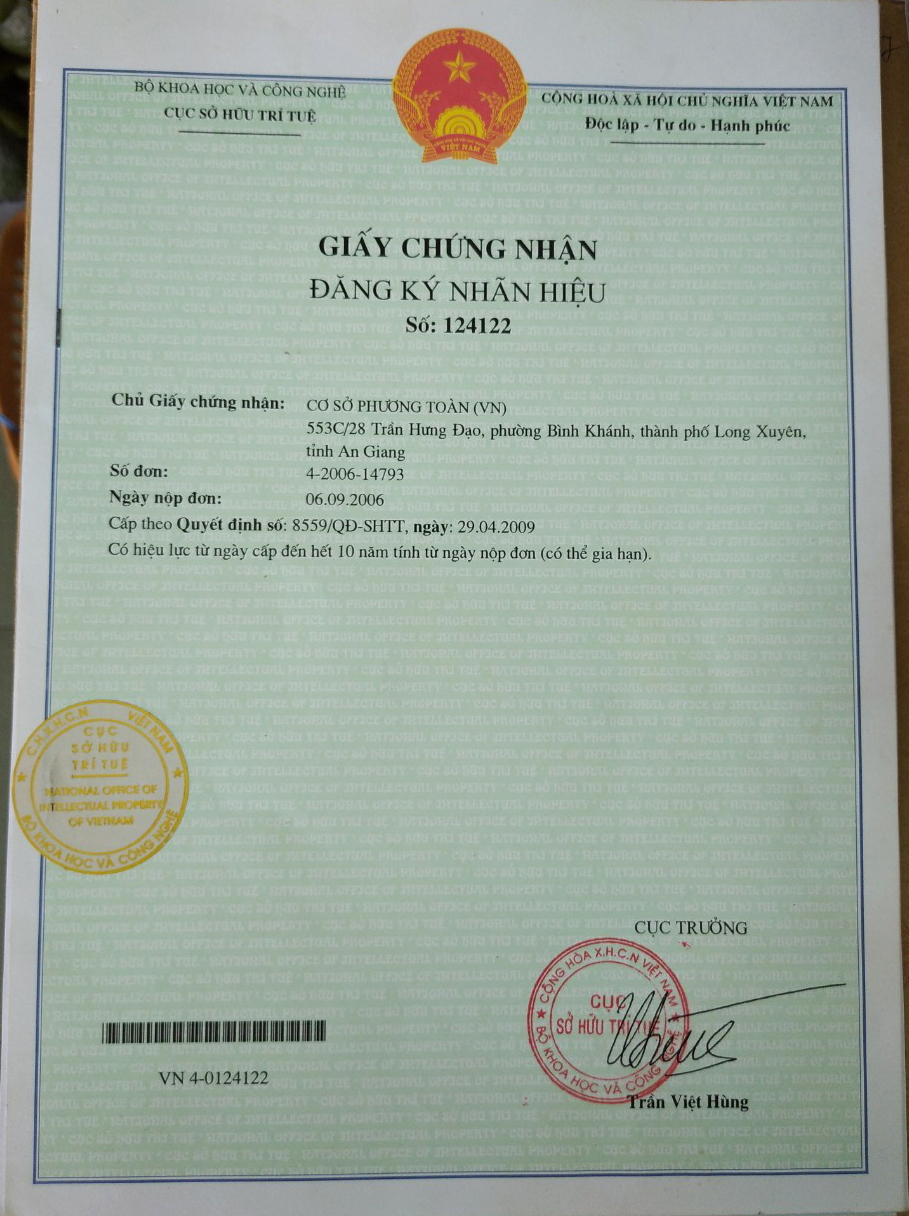 dang ky chung nhan 124122