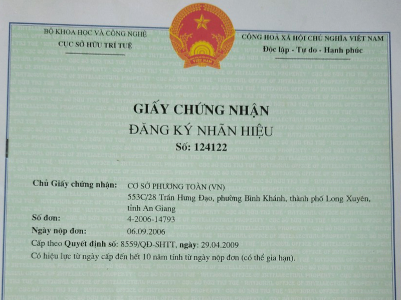 dang ky nhan hieu chung nhan